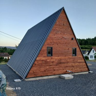 A-Frame XL Saulcy-sur-Meurthe : pignon en bardage bois
