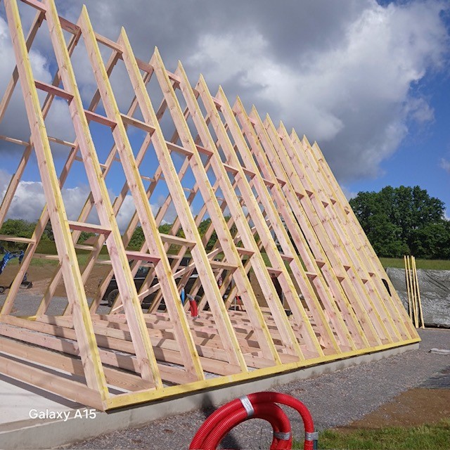 A-Frame XL Saulcy-sur-Meurthe : fermes de la charpente en A