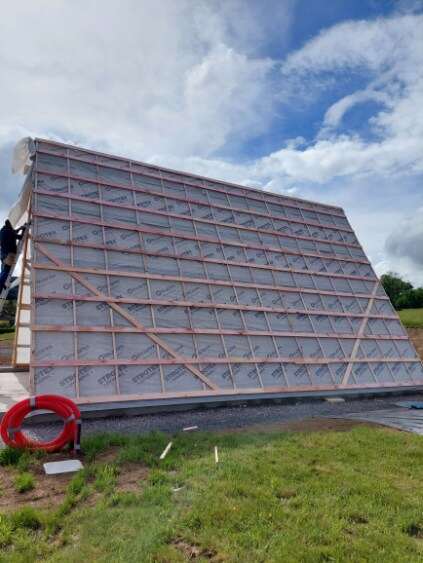 A-Frame XL Saulcy-sur-Meurthe : membrane sur la toiture
