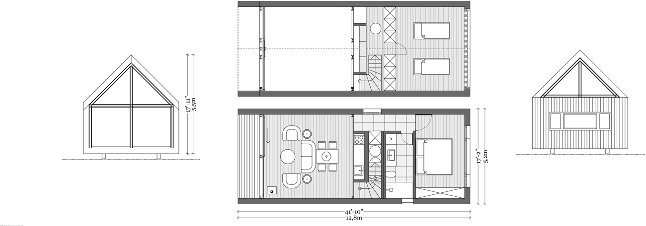 Plan du chalet 80 m², 3