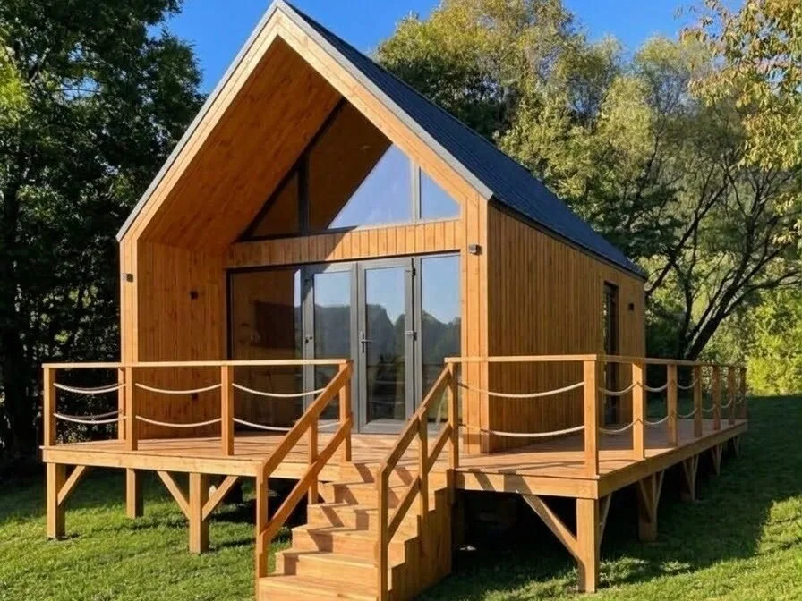 Grange 51 m² : maison ossature bois en kit