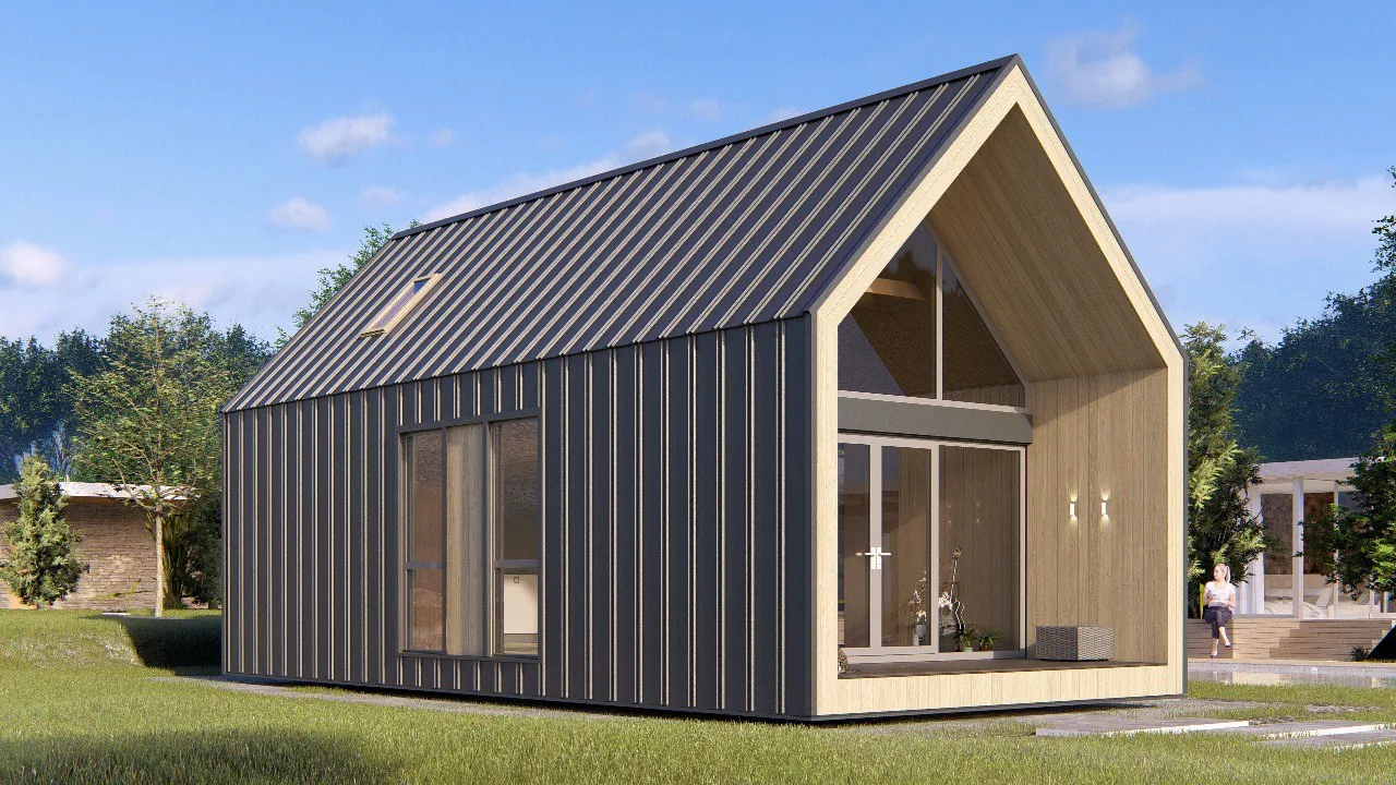 Grange L hauteur maxi : maison en kit ossature bois