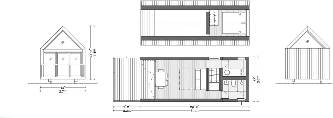 Plan Lodge Suite mezzanine, 1