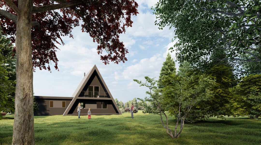 Maison en A 120 m 2 Personnalisée