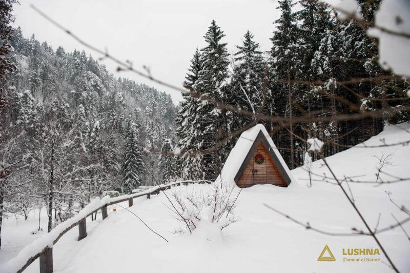 Mini A-Frame en bois, vue 12