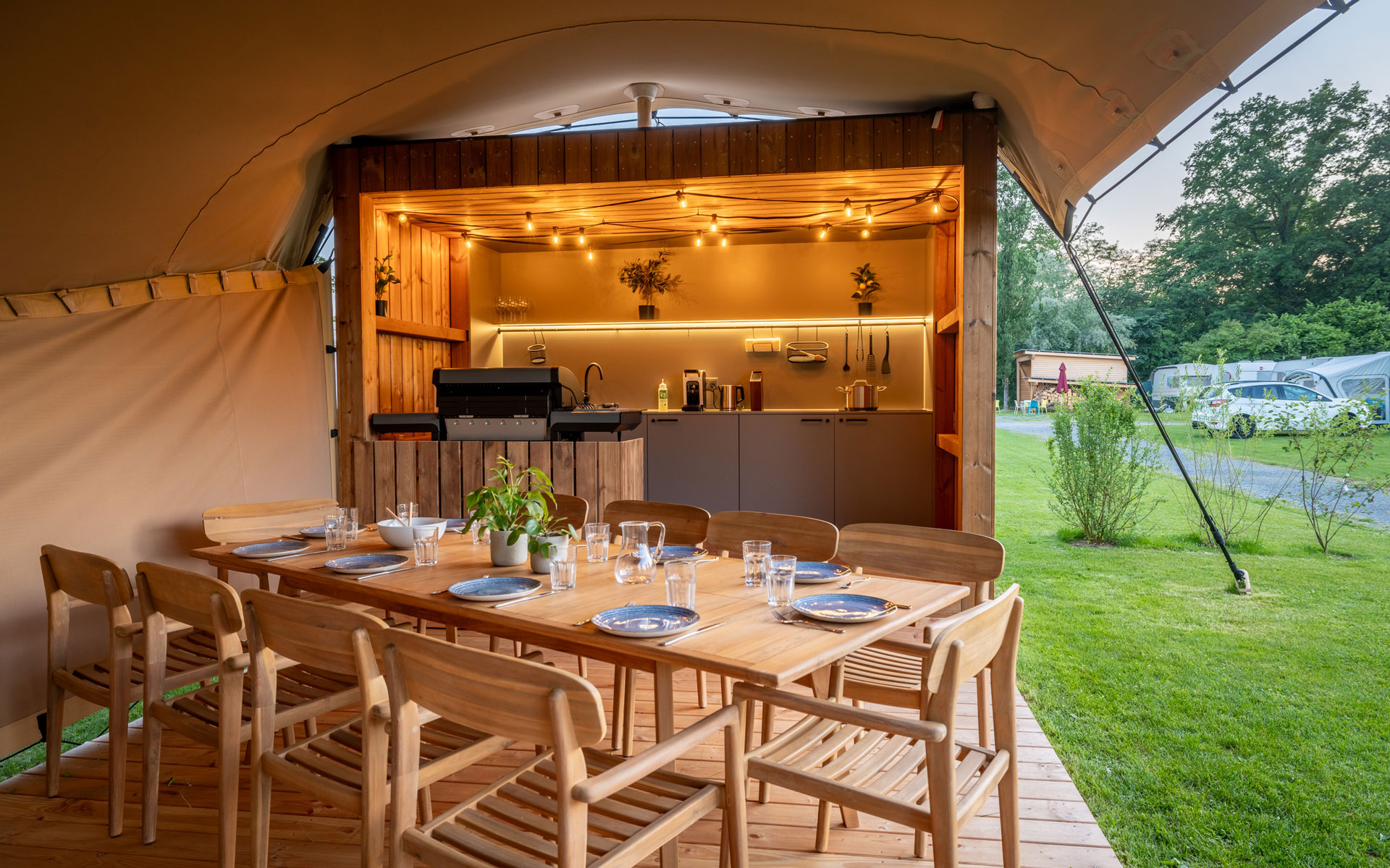 Pavillon cuisine extérieure