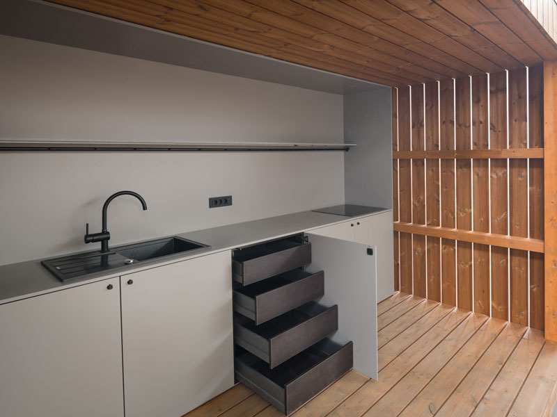 Pavillon cuisine extérieure, vue 3