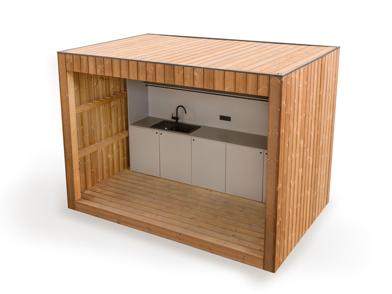 Pavillon cuisine extérieure, vue 4