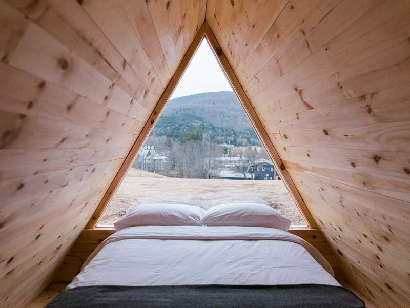 Hôtel en cabanes A-frame, Eastwind (État de New York)