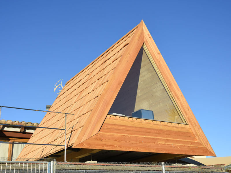 Sauna A-frame, vue 2