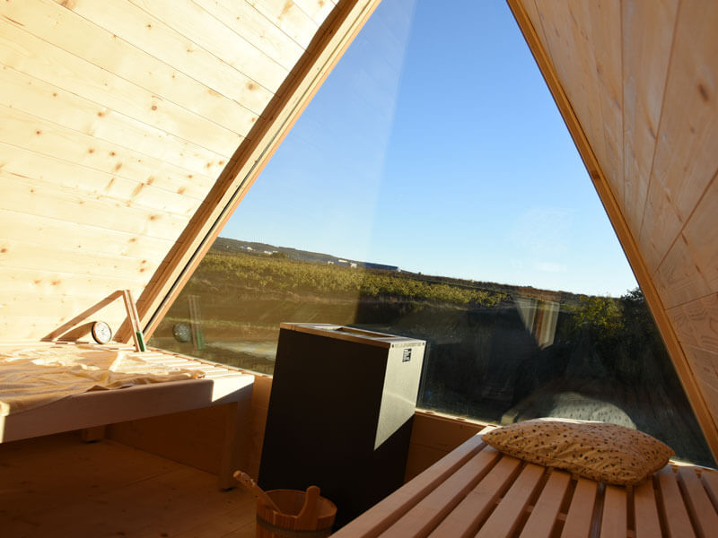 Sauna A-frame, vue 3