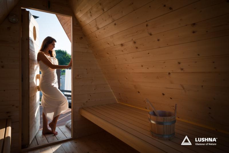 Sauna A-frame, vue 10