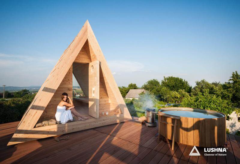 Sauna A-frame, vue 12