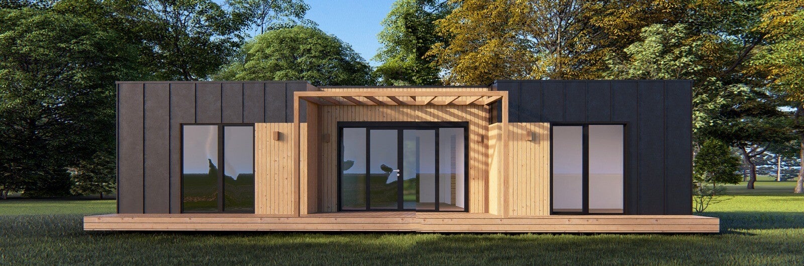 Villa moderne : maison en kit ossature bois